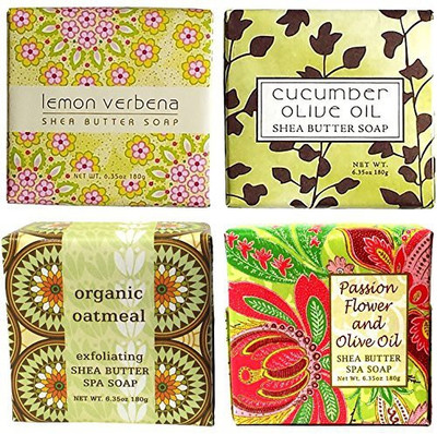 

Greenwich Bay Trading Company 4 Scents Soap Sampler Set - Enriched With Shea Butter-triple Milled(179.959 g, Pack of 4)