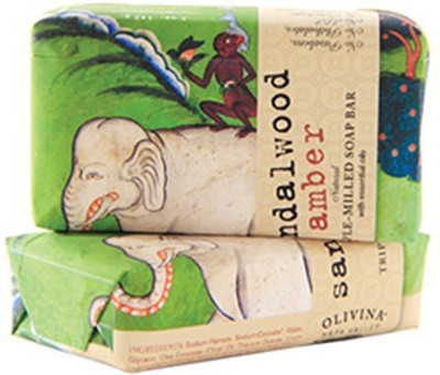 

Olivina Triple Milled Shea Butter Bar Soap Sandalwood And Amber(141.7 g)