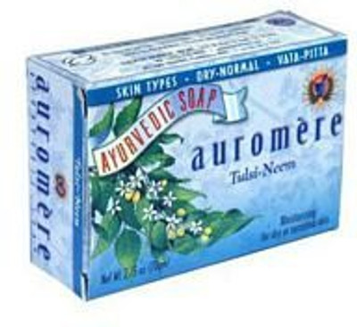 

Auromere Ayurvedic Tulsi Neem Bar Soap -Pack Of 2(77.935 g, Pack of 2)