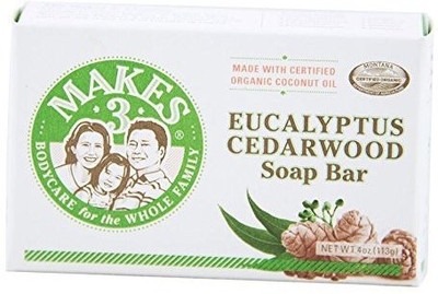

Makes 3 Organic Soap Bar Eucalyptus Cedarwood(113.36 g)