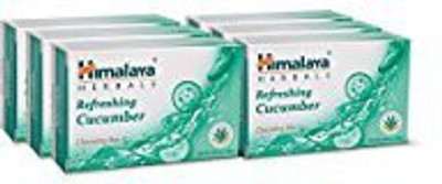 Himalaya Refreshing Cucumber Cleansing Soap(125 g, Pack of 6)