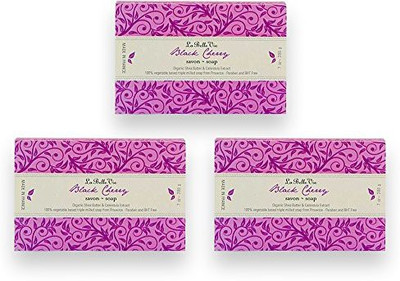 

Ton Savon Pure Vegetable Based Triple Milled Soap Black Cherry , Pack Of 3(200 g, Pack of 3)