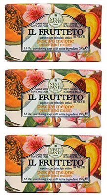 

Saponeria Nesti Firenze "pesca E Melone" Sweetening Soap With Active Ingredient, "il Frutteto" Line(250 g, Pack of 3)