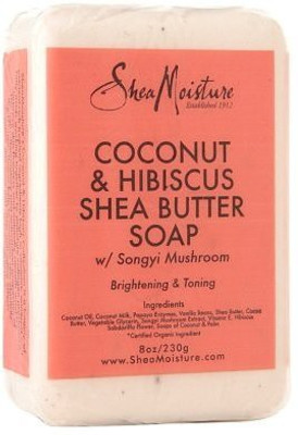 

Shea Butter Shea Moisture Coconut & Hibiscus Soap(230 g, Pack of 4)