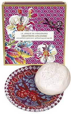 

Fragonard Jardin De Heliotrope Gingembre Perfumed Soap & Dish Set(100 g)