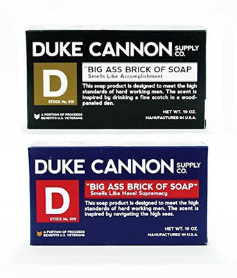 

Duke Cannon Supply Co Large Brick Of Soap Pack - Naval Supremacy And Accomplishment - Made In Usa(283.4 g, Pack of 2)