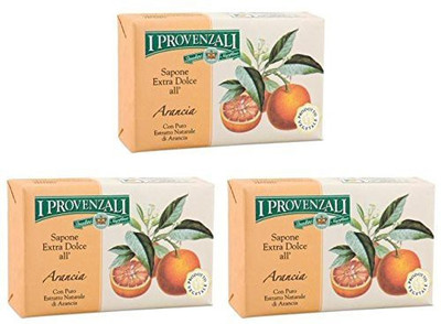 

I Provenzali "arancia" Extra Gentle Soap, Orange Scent(150 g, Pack of 3)