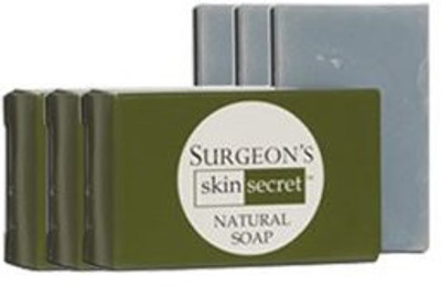 

Surgeon's Skin Secret Natural Organic Bar Soap, Blue Bar, 3 Count(100 g, Pack of 3)