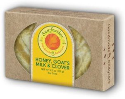 

Sunfeather Honey, Goats Milk, And Clover Soap Bar Soap(121.862 g)