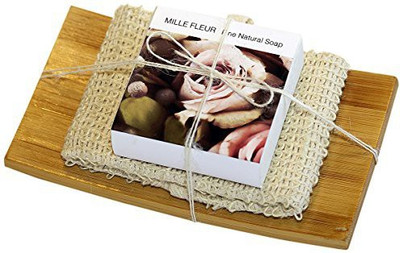 

Caryl B Soap With Sisal Cloth On A Bamboo Dish Mille Fleur Fragrance(100 g)