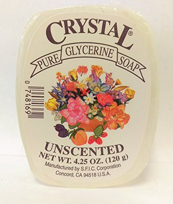 

SFIC Corporation Crystal Pure Soap Bars Glycerine Bars Unscented(120 g)
