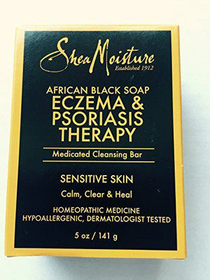 

Shea Moisture African Black Soap Eczema & Psoriasis Therapy Medicated Cleansing Bar(141 g)