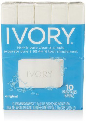 

Ivory Original Bar Soap, 10 Count(113 g, Pack of 10)
