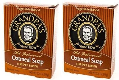 

Grandpa's Old-fashioned Oatmeal Soap For Soothingoftening And Gently Exfoliating Skin(92.105 g, Pack of 2)