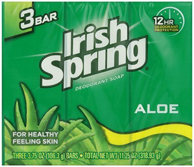 

Irish Spring Aloe Bath Soap Bars(106.275 g, Pack of 3)