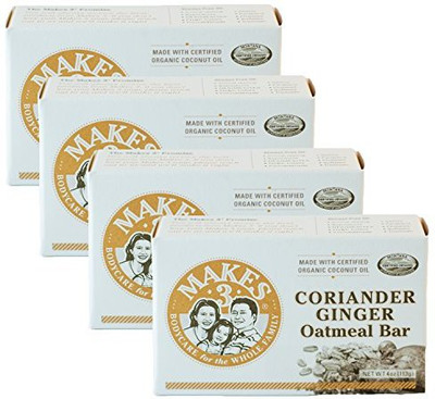 

Makes 3 Organic Coriander Ginger Oatmeal Soap 4 Pack(100 g, Pack of 4)