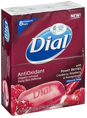

Dial Antioxidant Glycerin Soap Bars , Pack Of 8(113 g, Pack of 8)