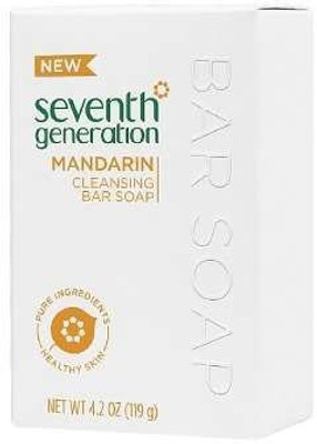 

Seventh Generation Cleansing Bar Soap, Mandarin, 3 Count(119 g, Pack of 2)