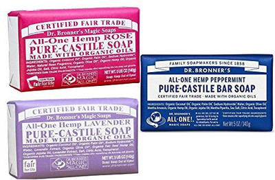 

Dr. Bronner's 3 Pack Variety Bar Soap Set(140 g, Pack of 3)