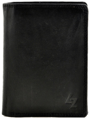 

Leather Zentrum Men Black Genuine Leather Wallet(11 Card Slots)