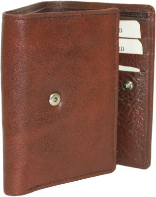 

ARK Men Brown Genuine Leather Wallet(5 Card Slots)