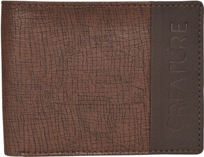 

CREATURE Men Brown Artificial Leather Wallet(6 Card Slots), Chocolate brown