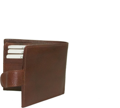 

ARK Men Brown Genuine Leather Wallet(8 Card Slots)