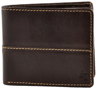 

Leather Zentrum Men Brown Genuine Leather Wallet(8 Card Slots)