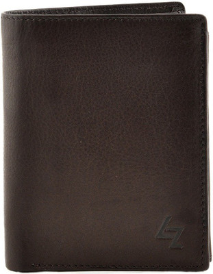 Leather Zentrum Men Brown Genuine Leather Wallet(10 Card Slots)