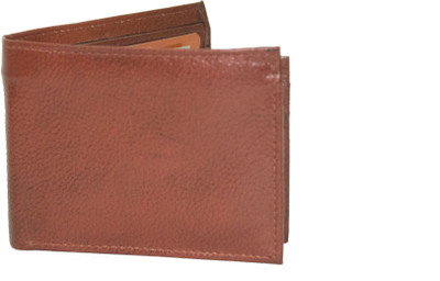 

ARK Men Brown Genuine Leather Wallet(10 Card Slots)