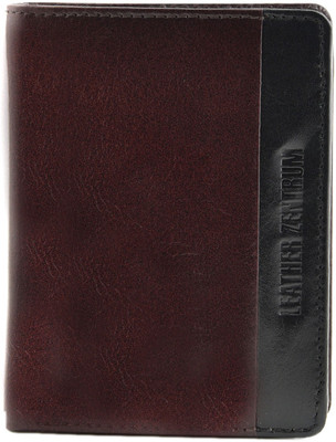 

Leather Zentrum Men Brown Genuine Leather Wallet(7 Card Slots)
