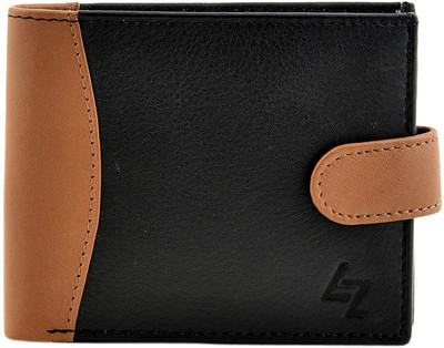 

Leather Zentrum Men Black Genuine Leather Wallet(4 Card Slots)