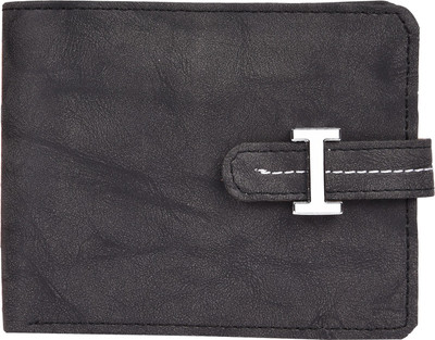Chappie Moustache Men Black Genuine Leather Wallet(4 Card Slots), Mgcmwd-792270bl