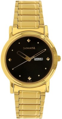 Sonata NH1141YM14 Essentials Analog Watch  - For Men   Watches  (Sonata)