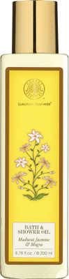 

Forest Essentials Jasmine, Mogra Bath and Shower Oil(200 ml)