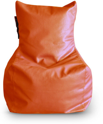 Home Story Large Bean Bag Cover (Without Beans)(Orange)