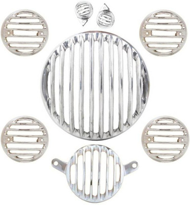 

Cadeau Plastic Chrome SL001 Bike Headlight Grill(Silver)