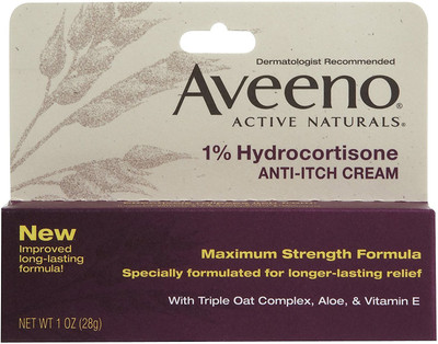 

Aveeno 1% Hydrocortisone Anti, Itch Cream, Maximum Strength, 1 oz(28 g)