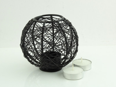 

Brahmz Mesh Votive Iron 1 - Cup Tealight Holder Set(Black, Pack of 1)