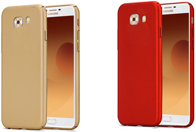 Spicesun Back Cover for Samsung Galaxy C9 Pro(Red, Gold)