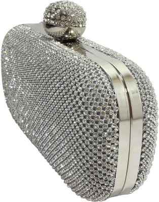 

oglivay Party Silver Clutch