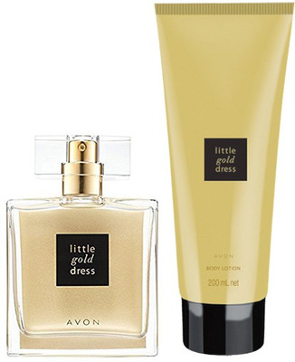 

Avon Anew Little Gold Dress Combo (EDP + Skin Softener)(Set of 2)