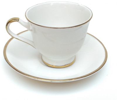 

Bharat New Design Bone China(White, Pack of 12)