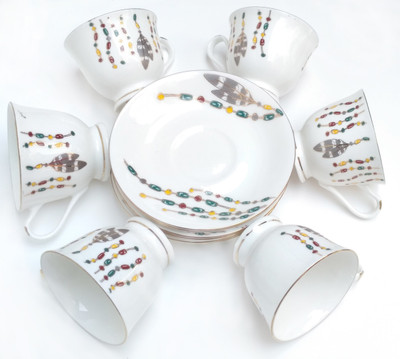 

Bharat New Desi Bone China(Multicolor)