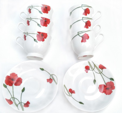 Bharat 878 Bone China(Multicolor)