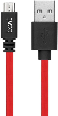 

boAt Micro USB 240 Micro USB Cable(All Smartphones, Tablets and MP3 player, Red, Sync and Charge Cable)