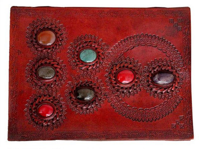 

ININDIA A5 Diary(Real Vintage Hunter Handmadepaper Notebook Diary For office Home to Write Poem Daily Update - Size of (H) 10*(L) 7, Brown)
