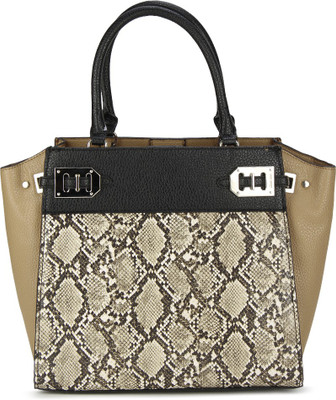 

Nine West Satchel(Black, Beige), Beige;black