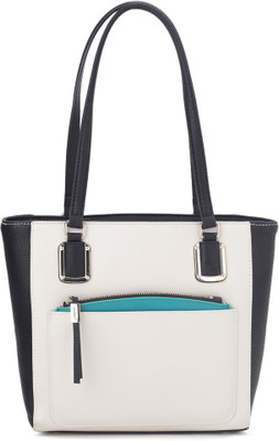 

Nine West Tote(White, Black), Black;white