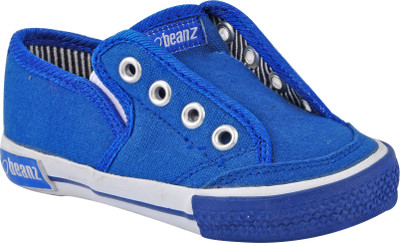 

Beanz Boys & Girls Slip on Sneakers(Blue, Navy::wht